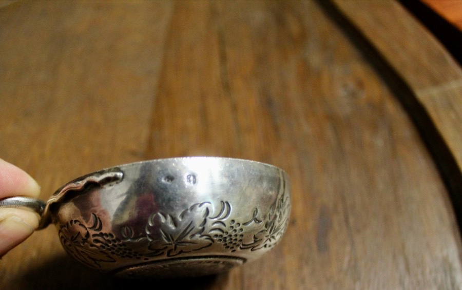 Silver Tastevin Dated 1771 With Two Hallmarks-photo-2
