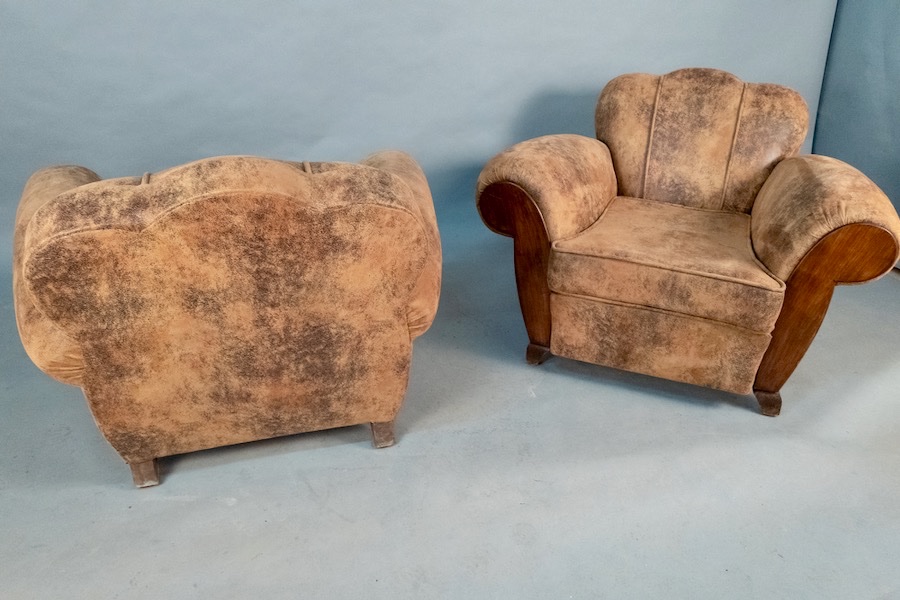 Pair Of Club Chairs -photo-2