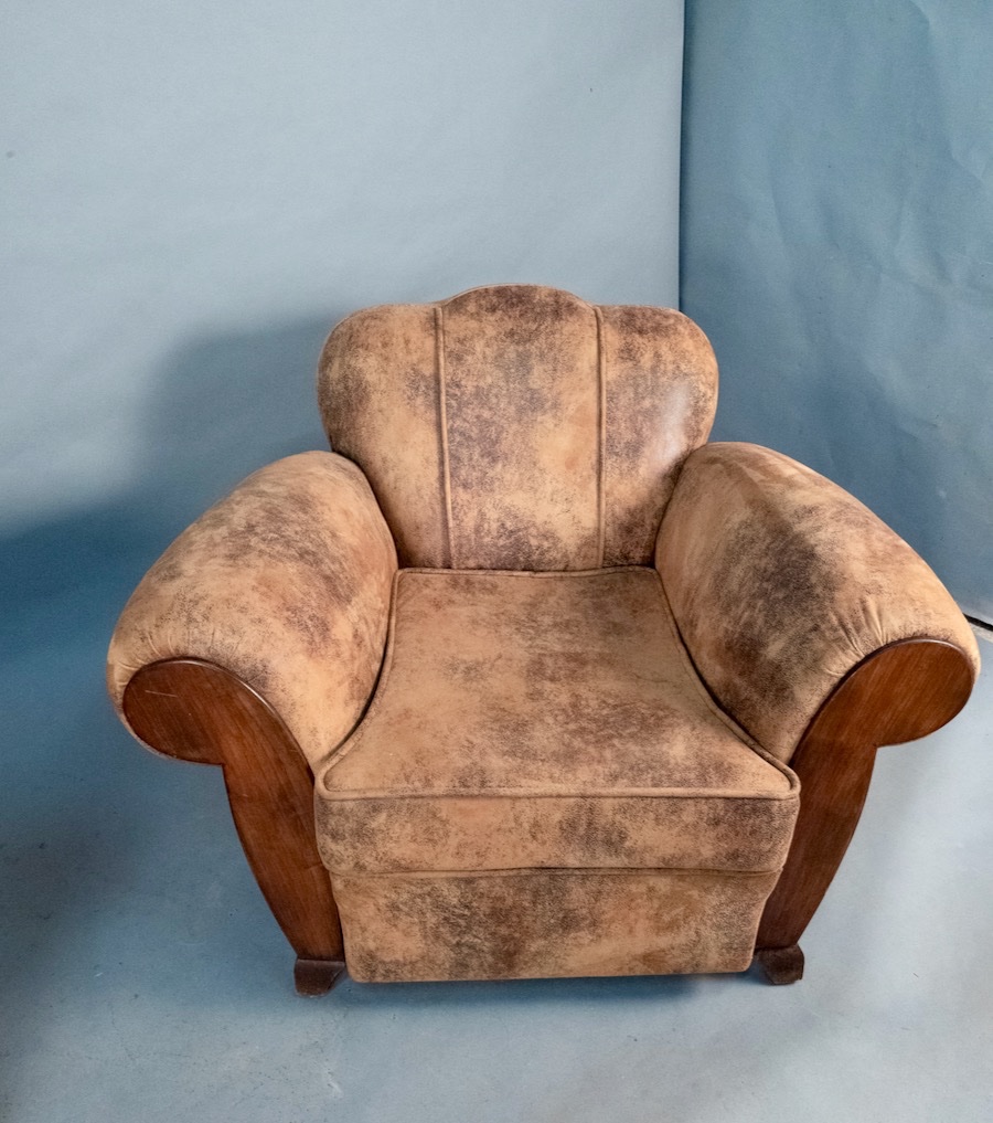 Pair Of Club Chairs -photo-3