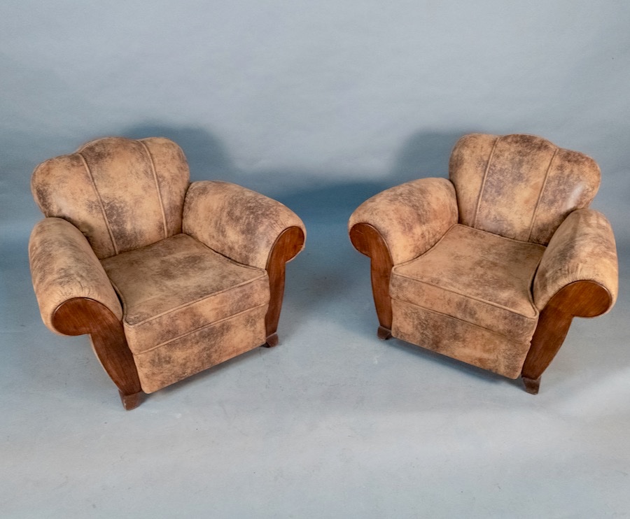 Pair Of Club Chairs -photo-5
