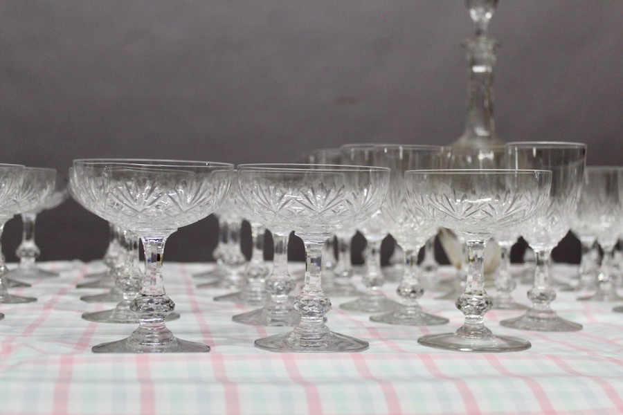 Service de verres en cristal Saint louis Modéle MASSENET Service de 54 pièces-photo-2