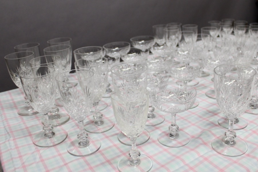 Service de verres en cristal Saint louis Modéle MASSENET Service de 54 pièces-photo-6