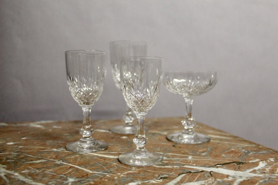 Service de verres en cristal Saint louis Modéle MASSENET Service de 54 pièces-photo-8