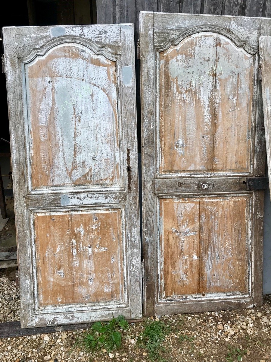 Set Of XVIII Doors In Fir And Oak-photo-3