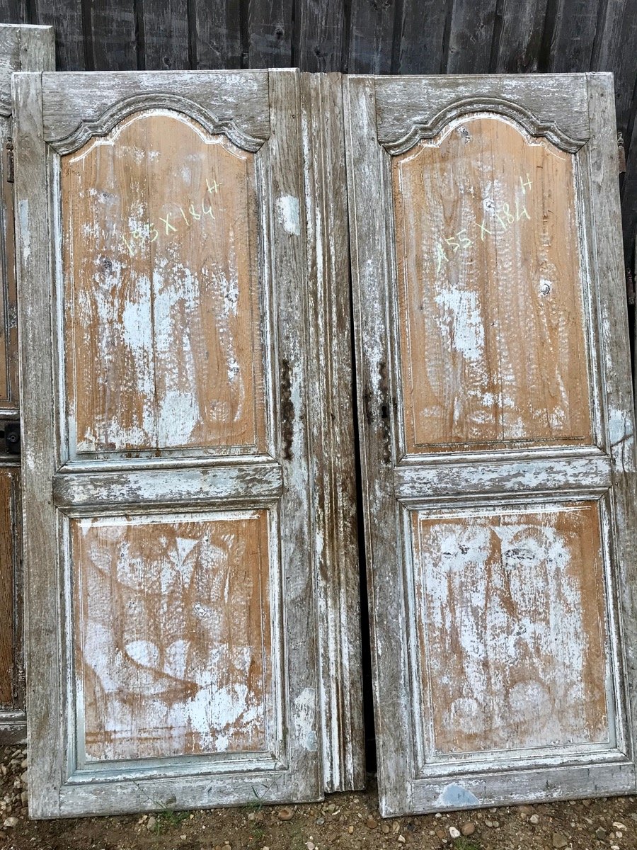 Set Of XVIII Doors In Fir And Oak-photo-4