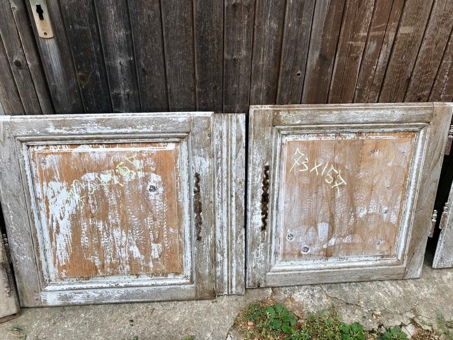 Set Of XVIII Doors In Fir And Oak-photo-1