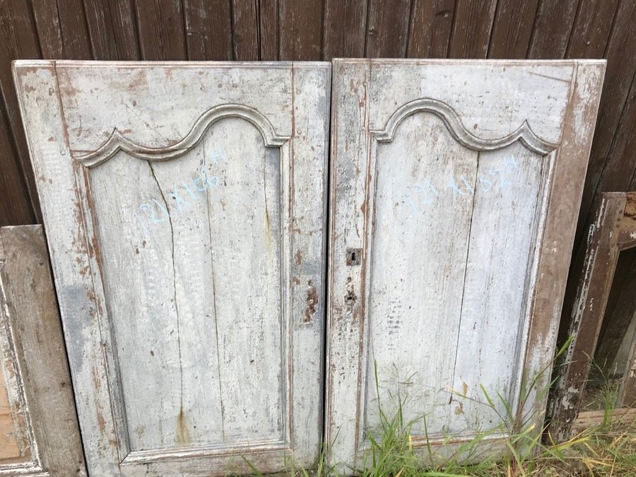 Set Of XVIII Doors In Fir And Oak-photo-2