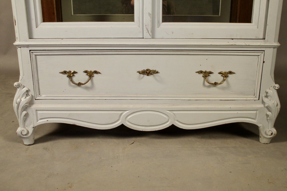 Louis XV Style Presentation Furniture, Painted Wood-photo-1