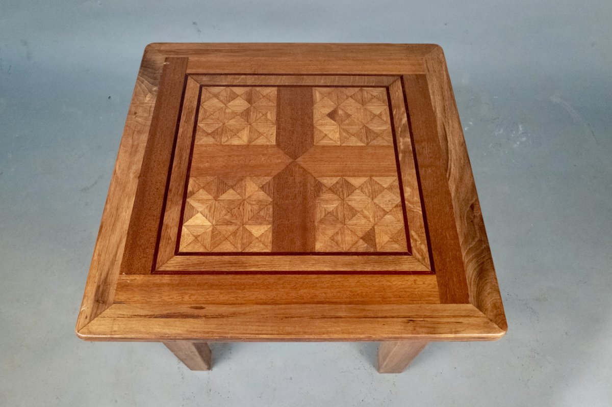 Parquet Top Coffee Table-photo-4