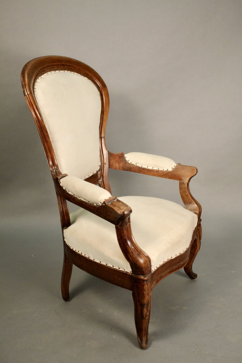 Fauteuil Chauffeuse Louis Philippe -photo-2