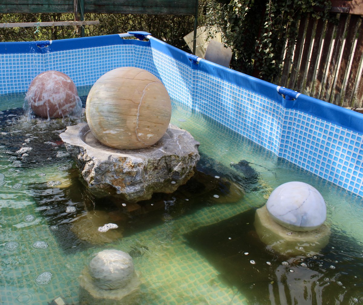 Fontaine Boule En Granit -photo-3