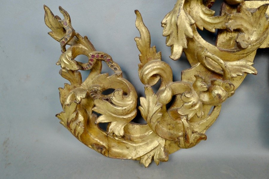 Decorative Element In Golden Wood-photo-4