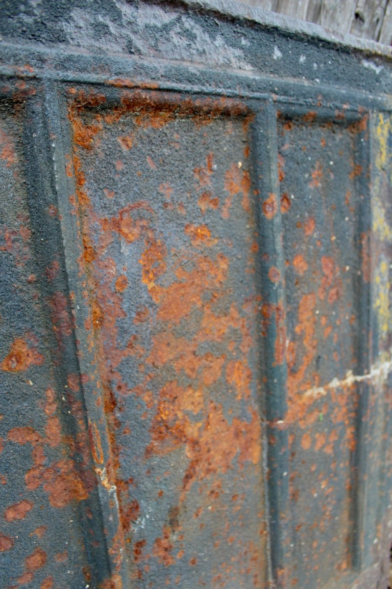 Gothic Cast Iron Castle Fireplace Plate-photo-2