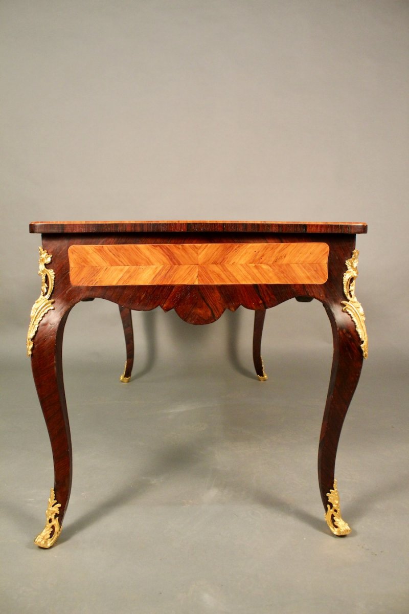 Bureau Plat De Style Louis XV -photo-8