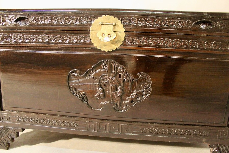 Chinese Camphor Tree Wedding Chest-photo-4