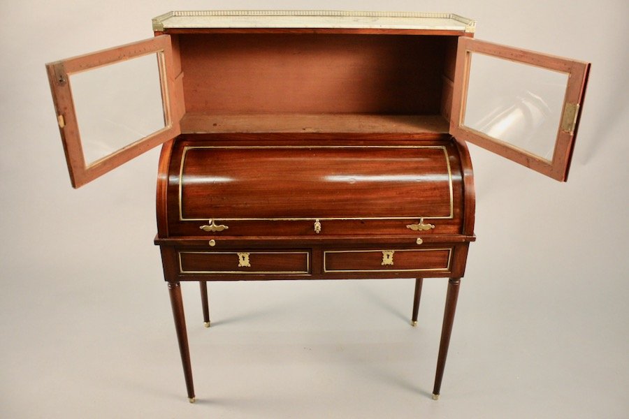 Louis XVI Mahogany Cylinder Desk Early Nineteenth-photo-4