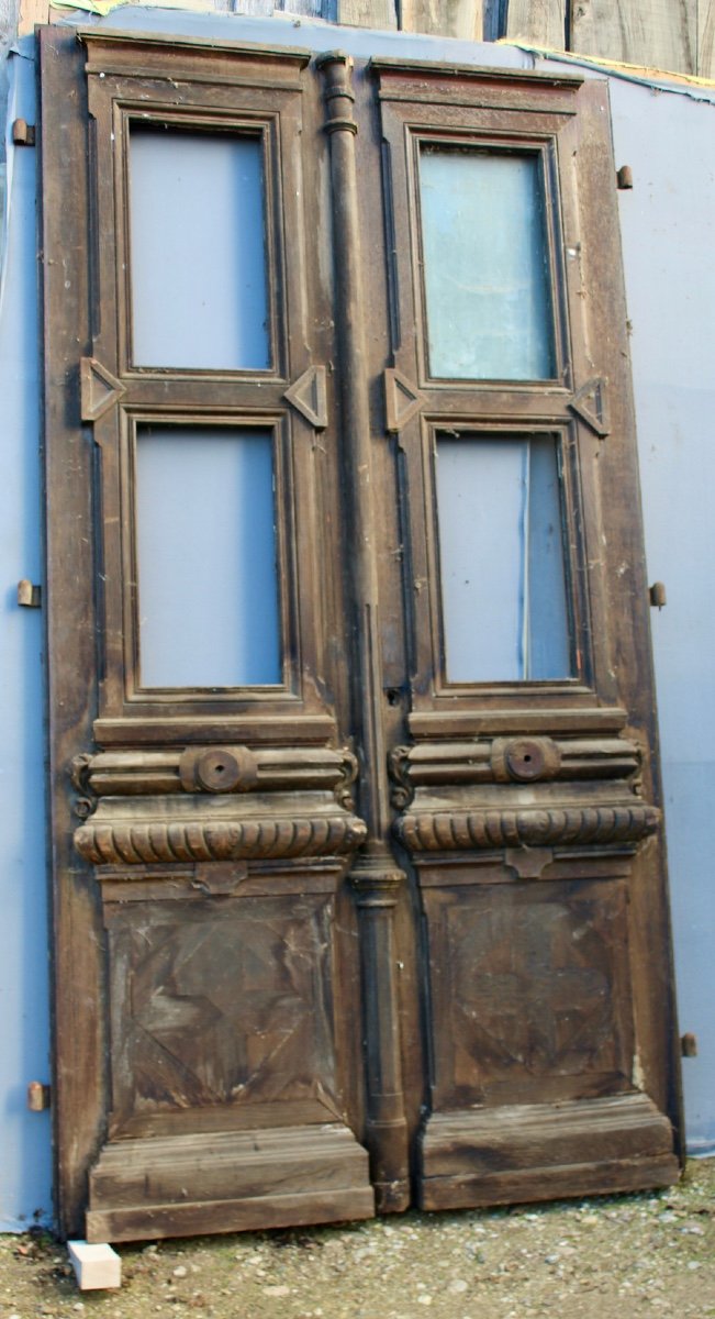 Porte Cochère In Oak With Opening Frame-photo-2