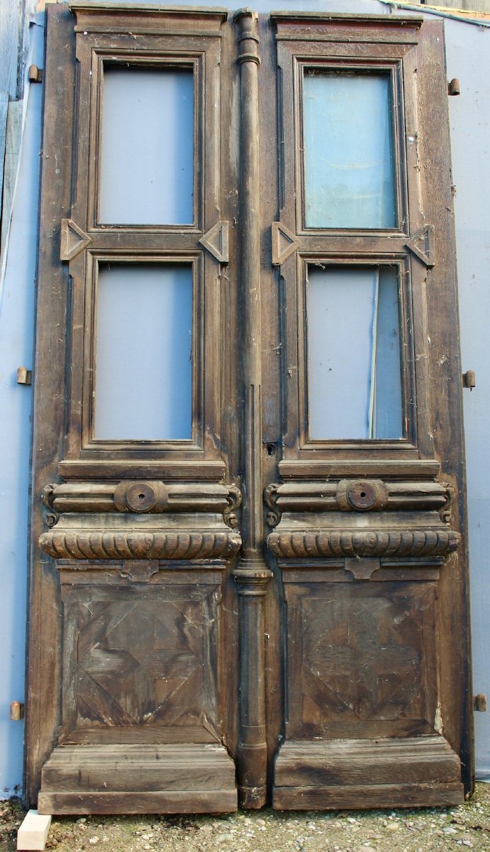 Porte Cochère In Oak With Opening Frame