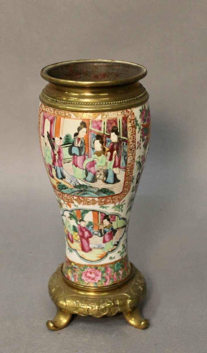 Nineteenth Canton China Porcelain Vase