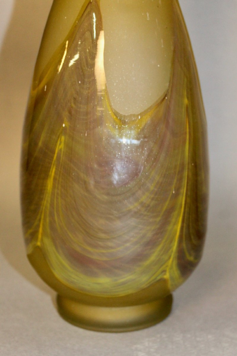 Long Neck Glass Paste Vase-photo-3