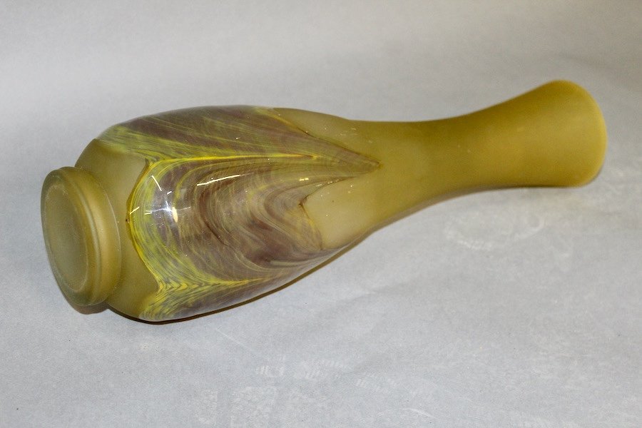 Long Neck Glass Paste Vase-photo-2