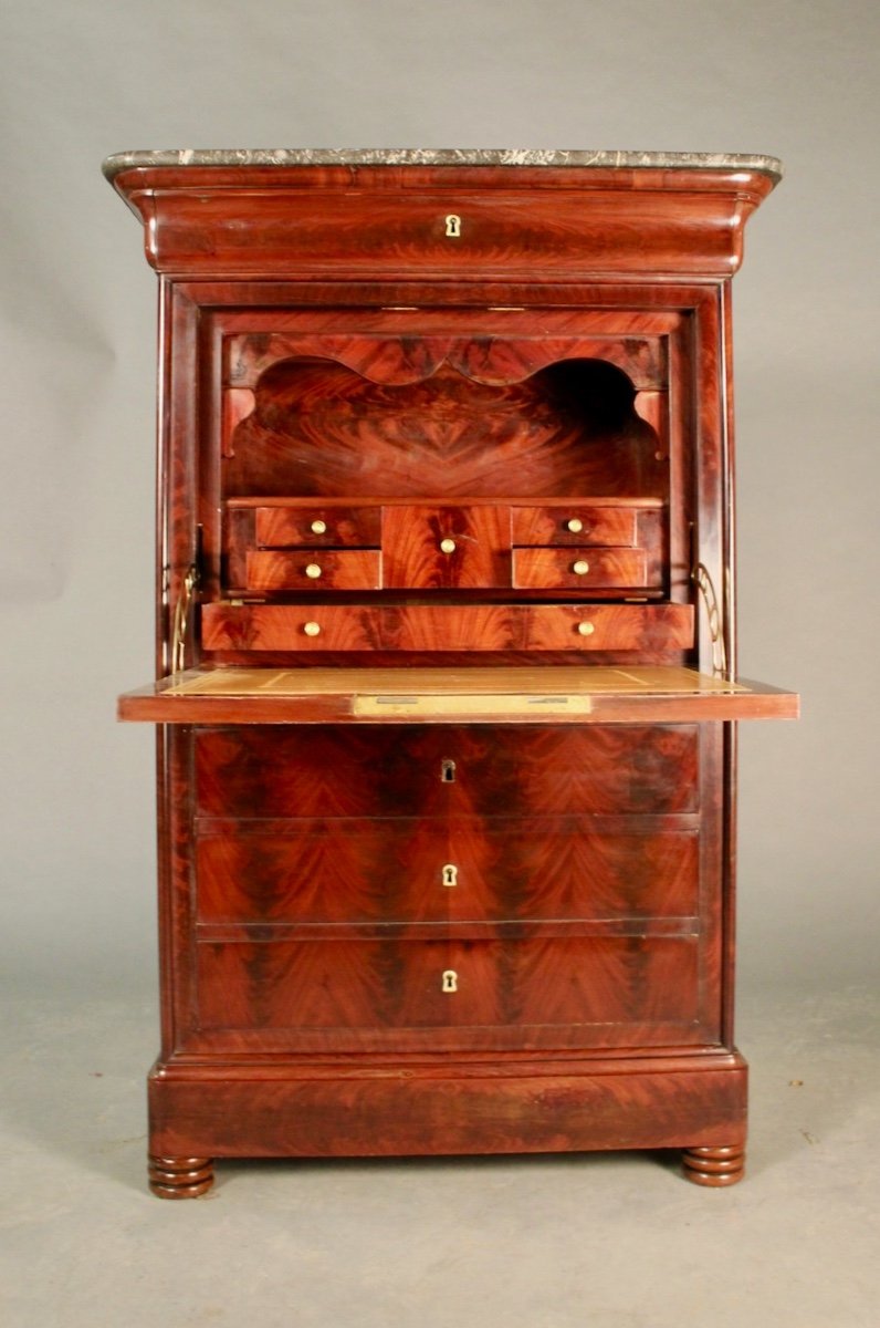 Secretary Period Louis Philippe Mahogany-photo-2