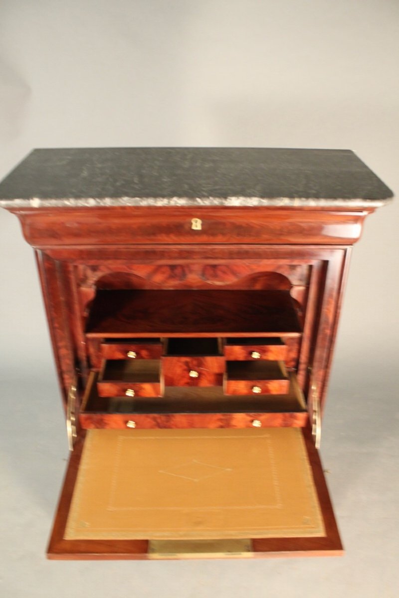 Secretary Period Louis Philippe Mahogany-photo-3