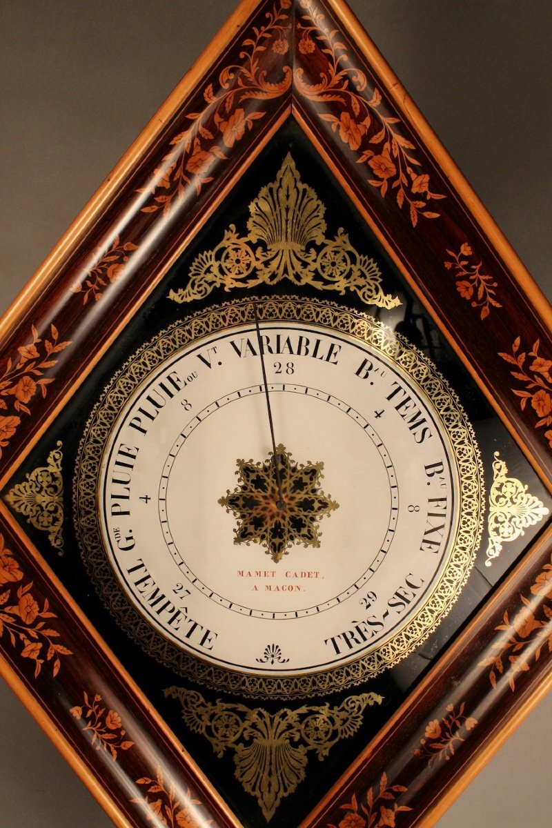 Charles X Period Barometer, Diamond Shaped-photo-3