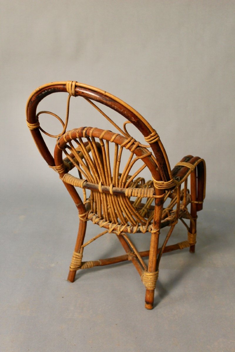 Rattan Children's Armchair-photo-1