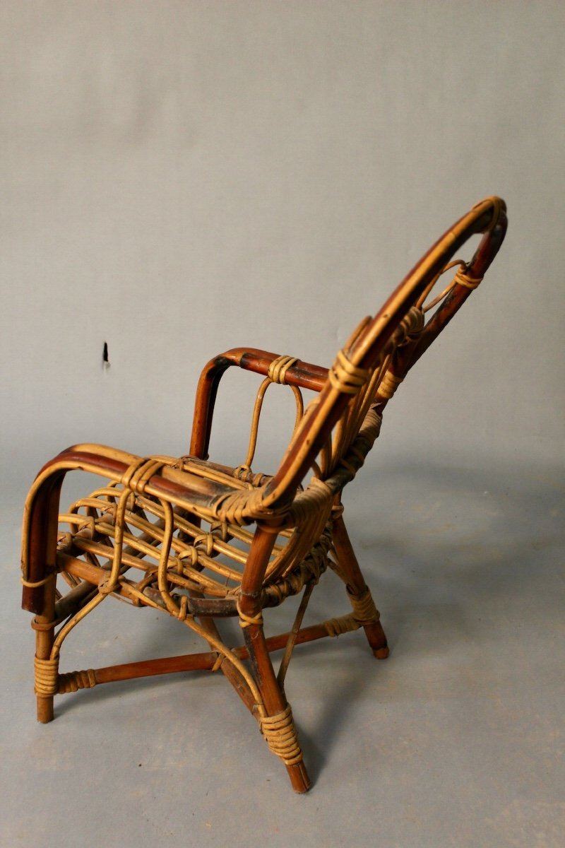 Fauteuil d'Enfant En Rotin-photo-2