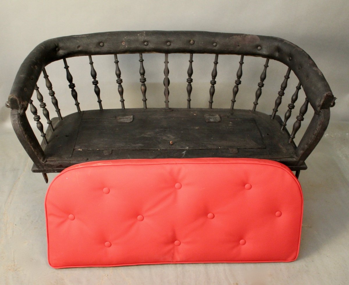Siège De Calèche Napoléon III Monté En Banquette-photo-4