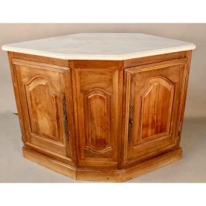 Walnut Woodwork Corner Carrara Top