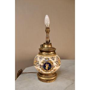 Lampe En Faience De Gien