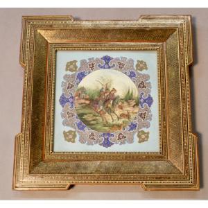 Oriental Frame With Painting On Medallion