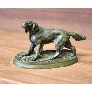 Bronze Hunting Dog By Pierre Jules Mêne (1810-1879)