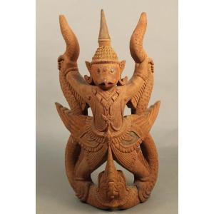 Sculpture Of Dvarapala, Temple Guardian Thailand