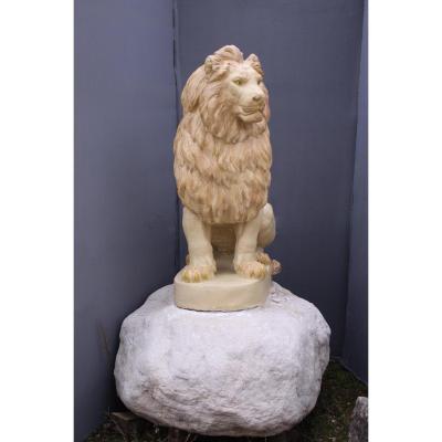 Lion Stone Reconstituted On Rock