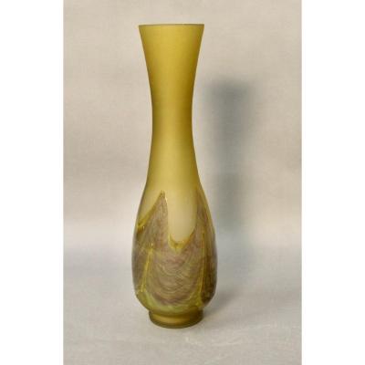 Long Neck Glass Paste Vase