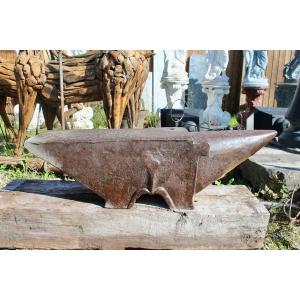 Large Wrought Iron Blacksmith Anvil