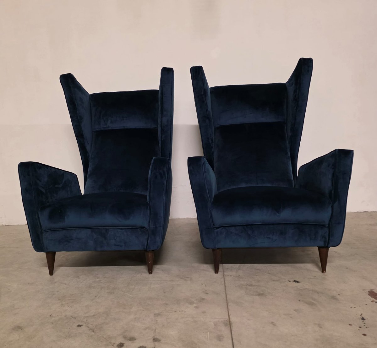 Rare Pair Of Armchairs By Mario Oreglia-photo-4