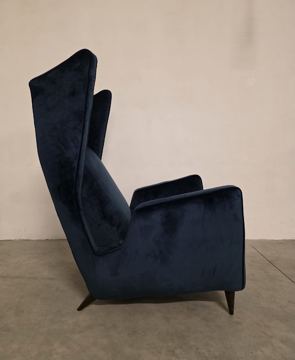 Rare Pair Of Armchairs By Mario Oreglia-photo-4
