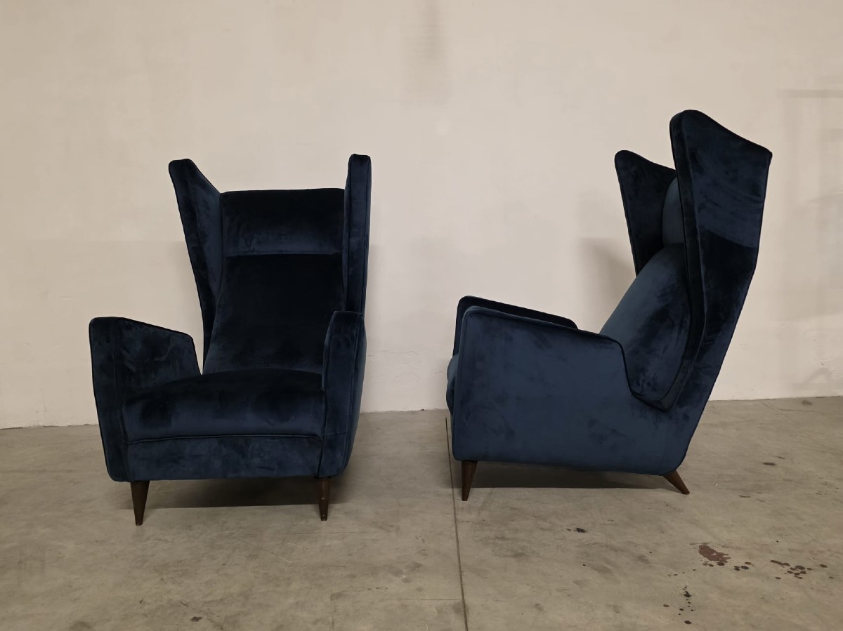 Rare Pair Of Armchairs By Mario Oreglia