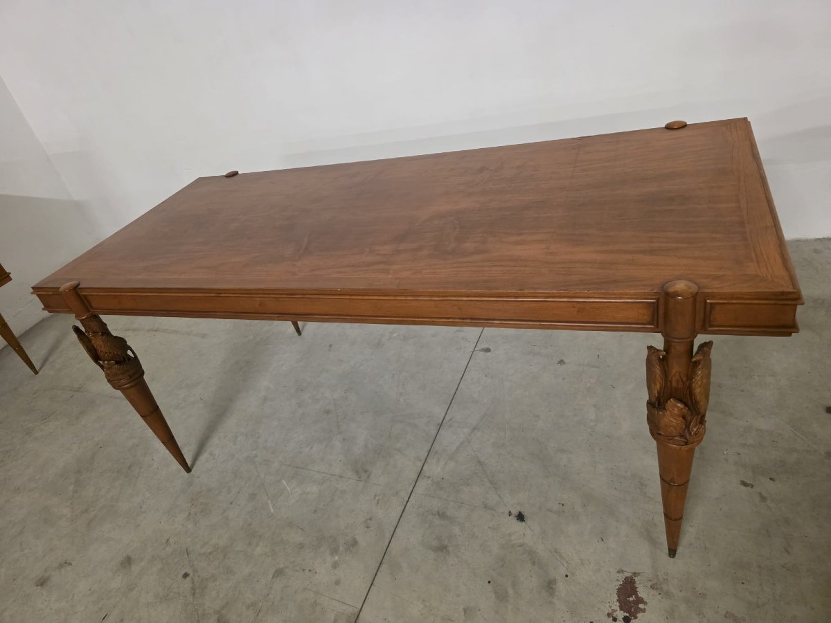 Table And Chairs By Pierluigi Colli For Framar, 1950s-photo-3