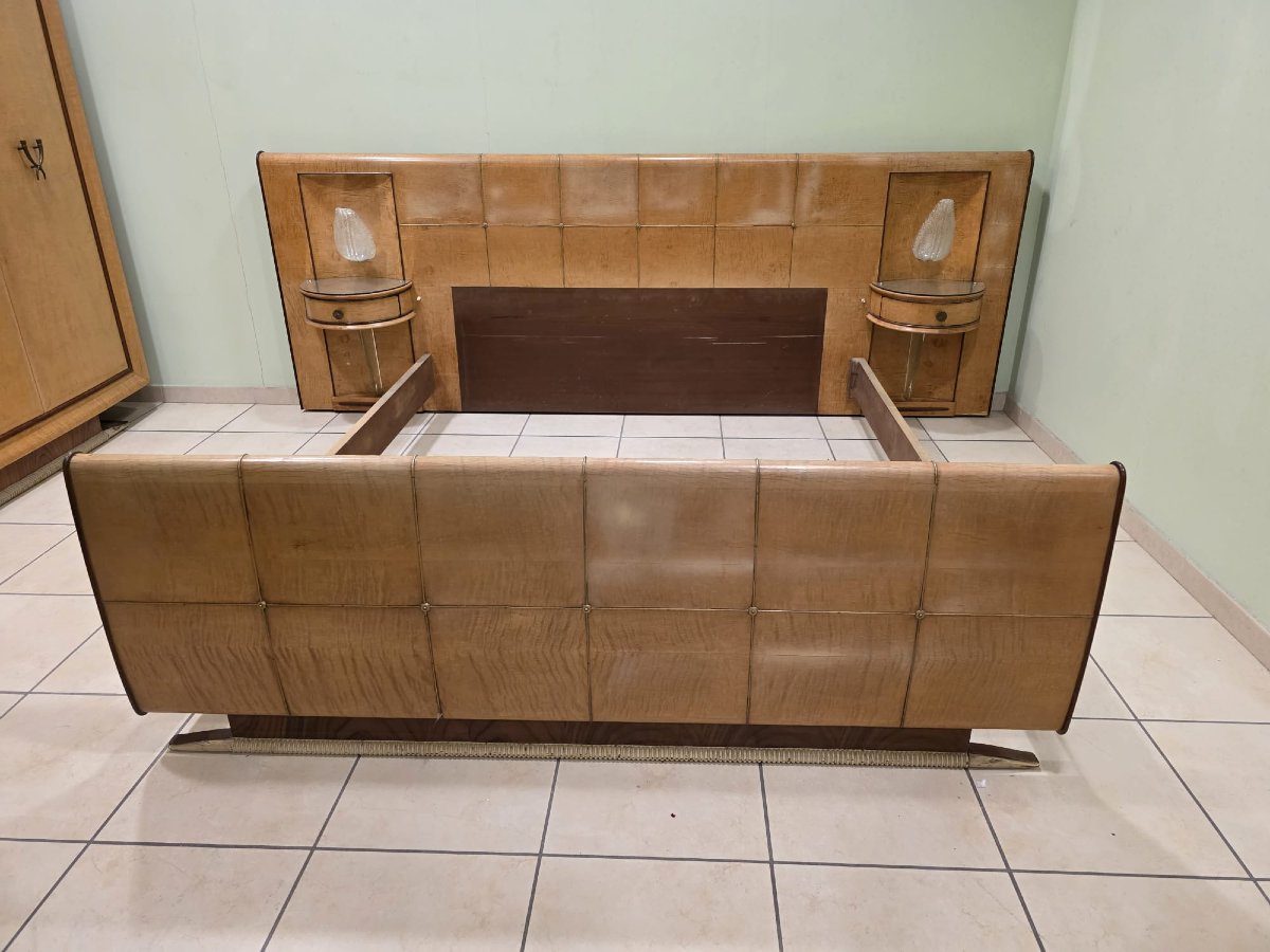 Lit Art Déco des années 1940-photo-3