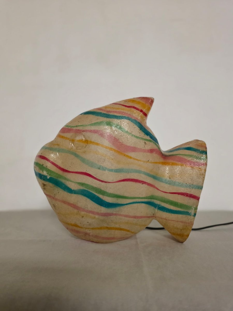 Lampe poisson des années 60.-photo-2