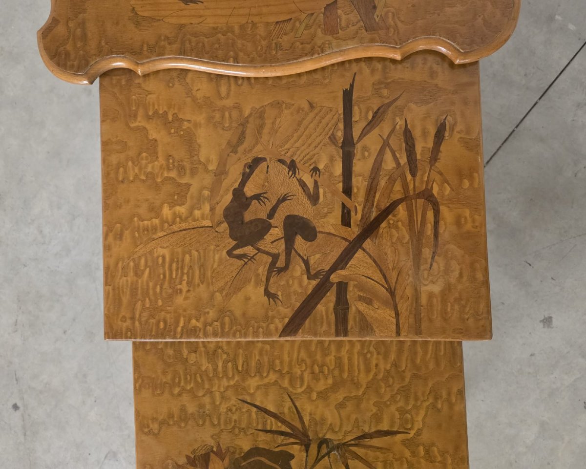 Tables gigognes attribuées à Emille Gallè-photo-5