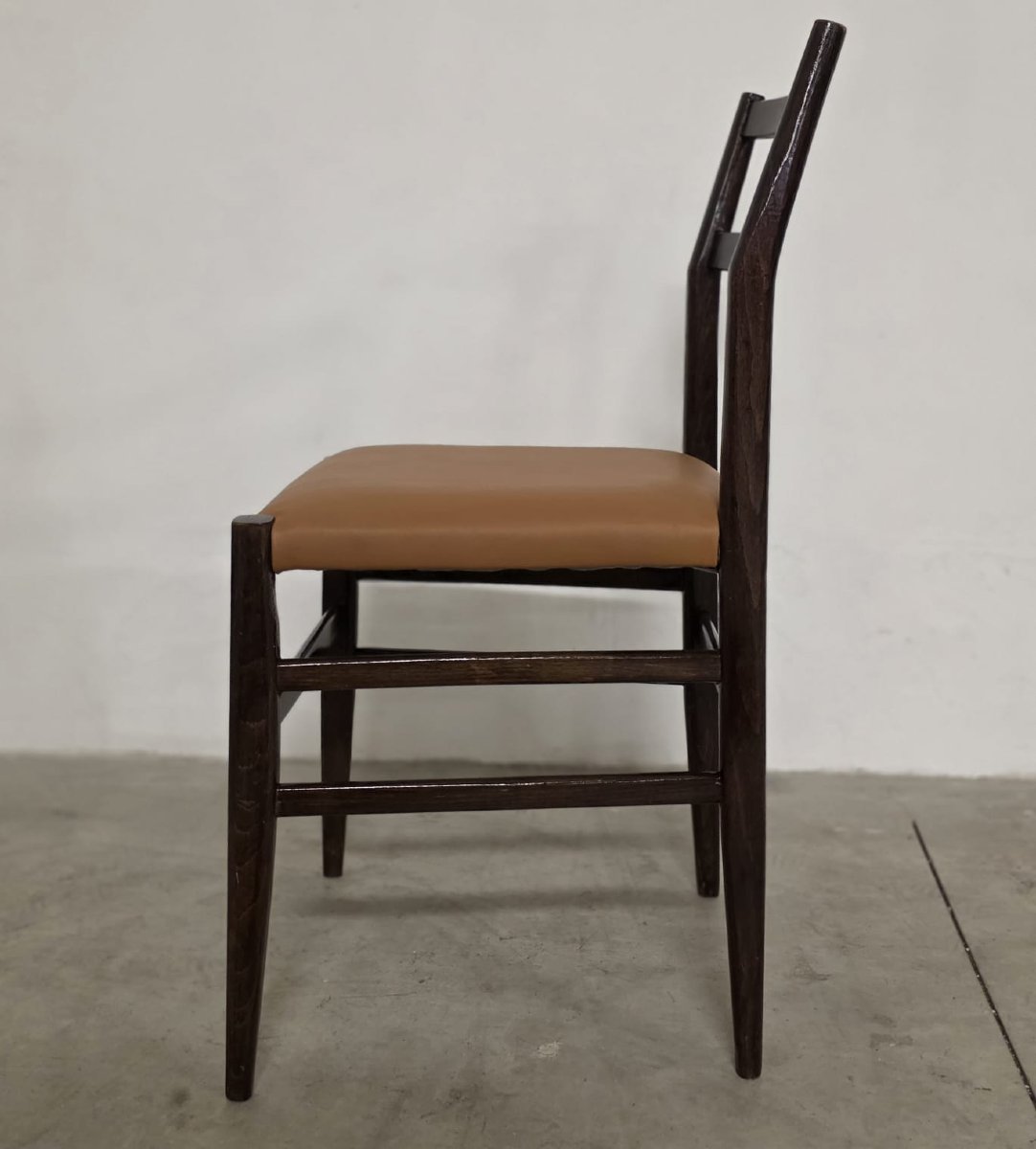 Six Leggera Chairs By Gio Ponti For Cassina-photo-2