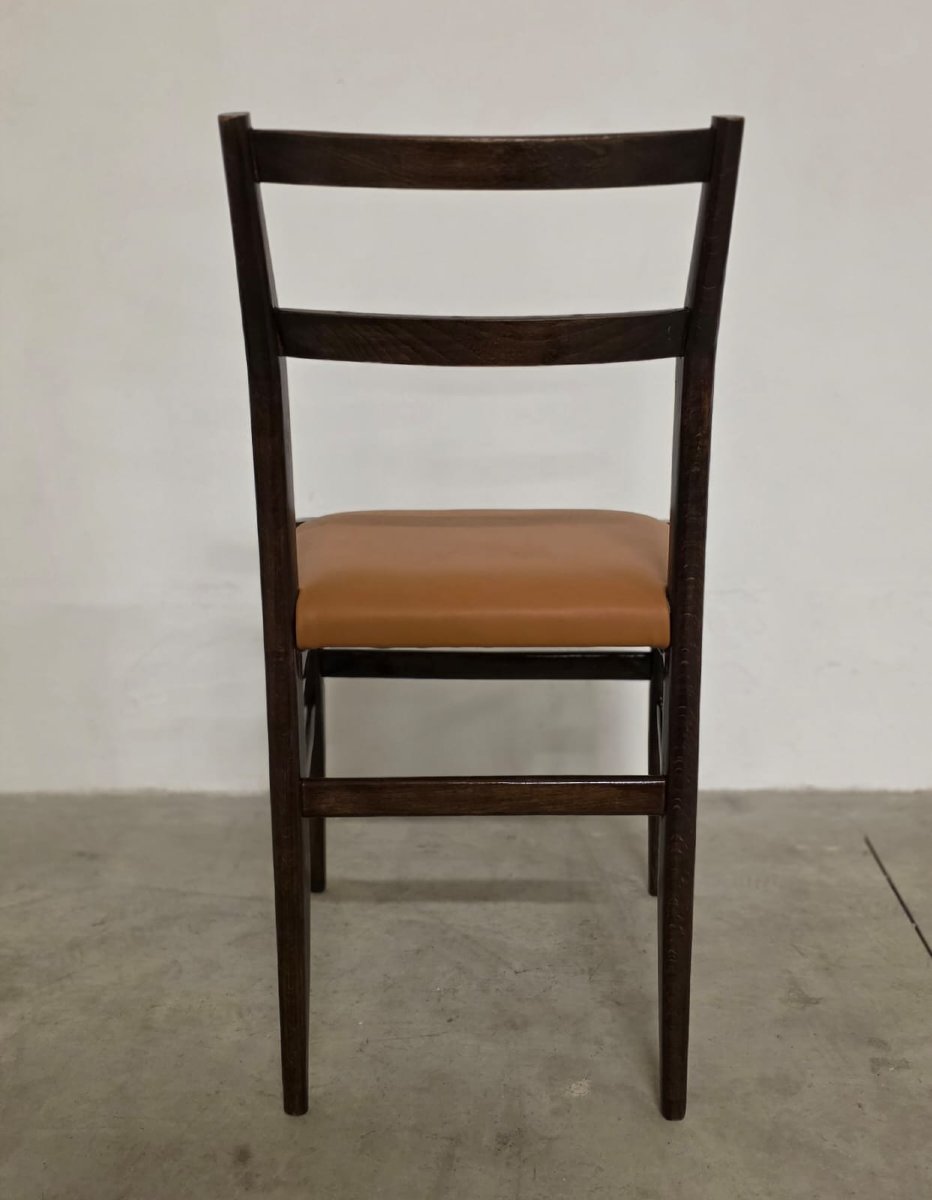 Six Leggera Chairs By Gio Ponti For Cassina-photo-3