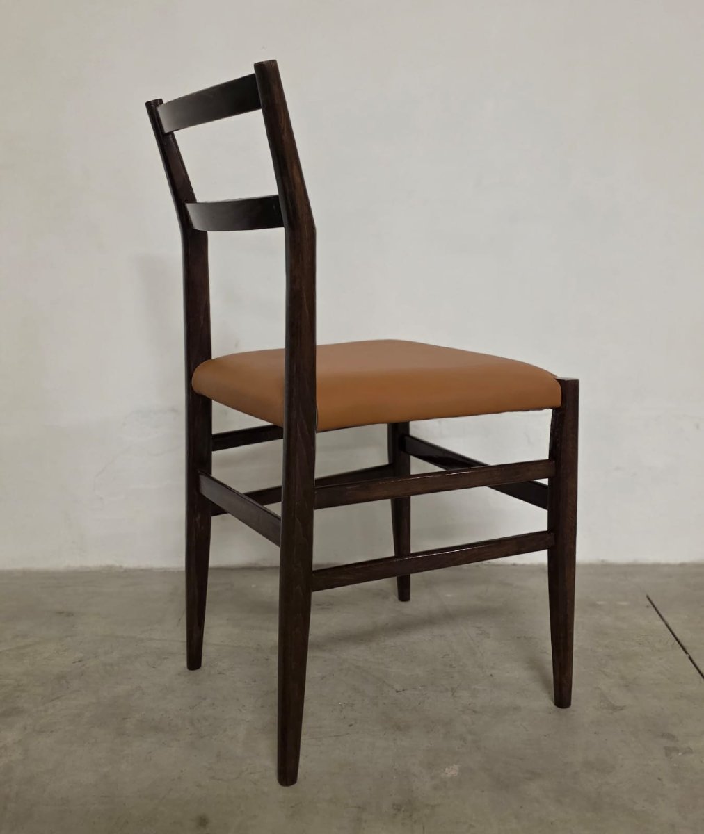 Six Leggera Chairs By Gio Ponti For Cassina-photo-4