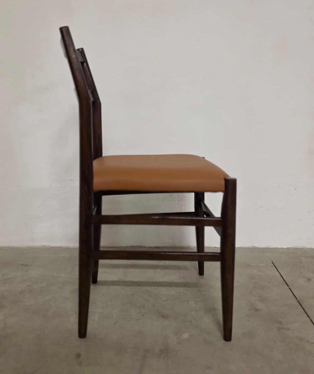 Six Leggera Chairs By Gio Ponti For Cassina-photo-5